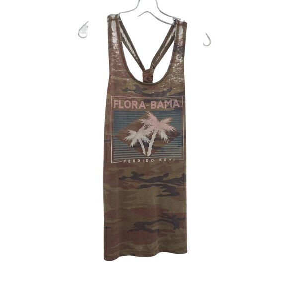 League 91Womens Flora-Bama Camouflage Tank Top Racerback Size 2X New - Picture 1 of 9